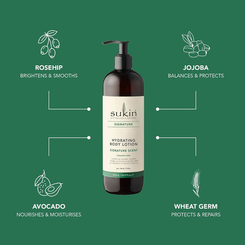 Sukin Hydrating Body Lotion - Signature Scent, 500ml - Image 4