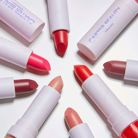 Carter Beauty Warm Red Matte Vegan Lipstick with Orange Hues - 1 Piece - Image 3