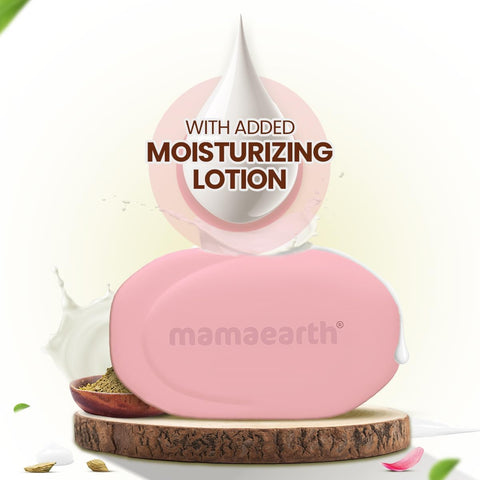 Mamaearth Multani Mitti & Rose Lotion Soap, Moisturizing, 125g Pack of 4 - Image 8