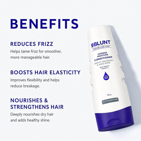 BBlunt Intense Moisture Conditioner with Jojoba & Vitamin E, 250g - Image 2