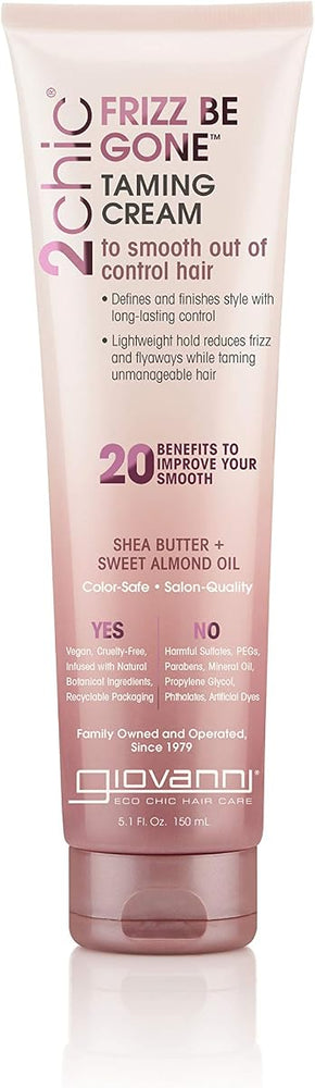 Giovanni 2Chic Frizz Be Gone Taming Cream with Shea Butter & Almond Oil - 5.1oz