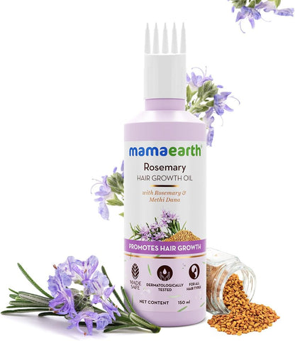 Mamaearth Rosemary Hair Growth Oil - With Methi Dana & Curry Leaves, 150ml - Image 3