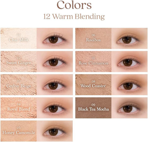 Dasique Shadow Palette #12 - Warm Blending, Ultra-Smooth 9-Shade Eye Palette - Image 7