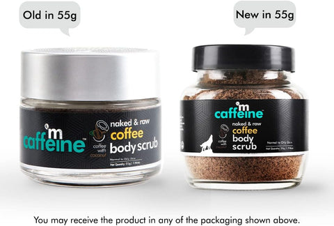 mCaffeine Naked & Raw Coffee Body Scrub - Exfoliating, Tan Removal - 55g - Image 6