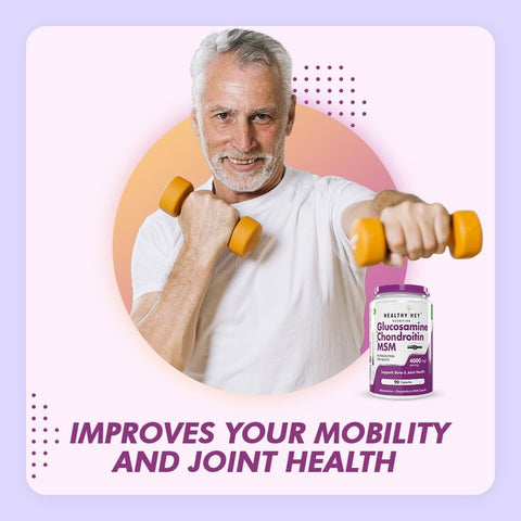 Healthyhey Double Strength Glucosamine Chondroitin And Msm For Cartilage; Joint And Bone (2000 Mg) Capsules 90 Count