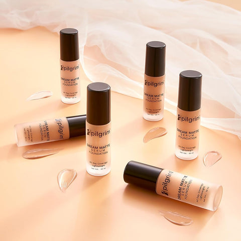 Pilgrim Serum Liquid Foundation - Rich Caramel, Matte & Poreless, 30ml - Image 8