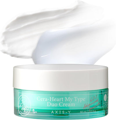 AXIS-Y Cera-Heart My Type Duo Face Moisturiser - Dual Cream with Heartleaf & Ceramide, 60ml