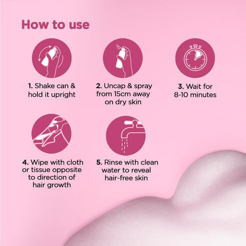 Pee Safe FURR Hair Removal Spray - 200ml, Aloe Vera & Vitamin E Formula - Image 6