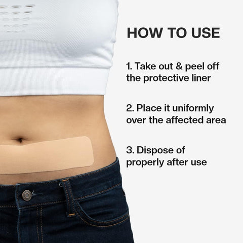 Pee Safe Feminine Herbal Pain Relief Patches - Ayurvedic, No Side Effects - 10 Pack - Image 6