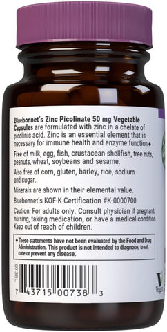 BlueBonnet ZINC PICOL 50MG 50S