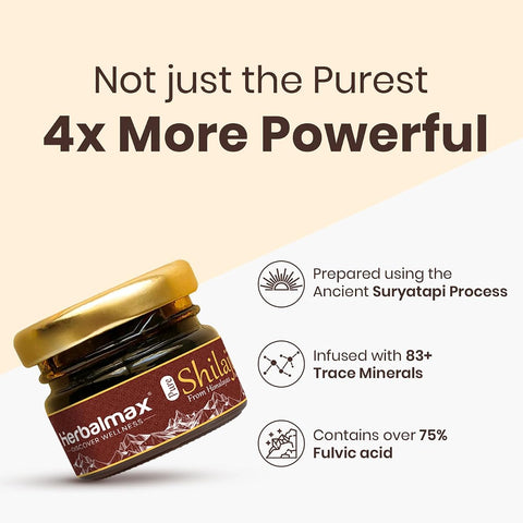 Herbal Max Himalayan Shilajit Resin - Performance Booster - 20g - Image 2