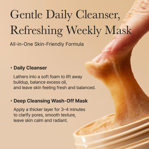 Arencia Calendula Rice Mochi Cleanser - Deep-Cleansing Cream, 120g - Image 7