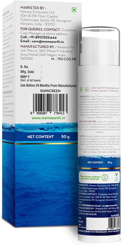 Mamaearth Aqua Glow Hydrating Sunscreen Gel - SPF 50 PA++++ with Himalayan Thermal Water & Hyaluronic Acid - 50 ml - Image 3