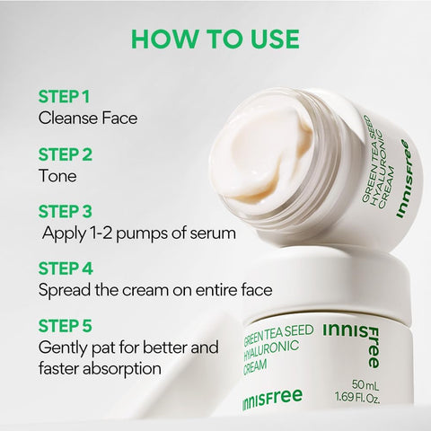 Innisfree Green Tea Seed Hyaluronic Cream 50Ml