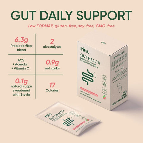 Rite Gut Health Prebiotic Mix - Sugar-Free Guava, 15 Sachets - Image 5