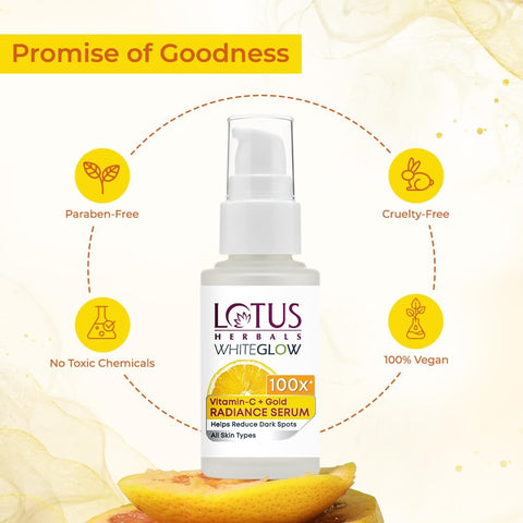 Lotus Herbals Face Serum with Vitamin C + Gold for Radiance - 30ml - Image 7