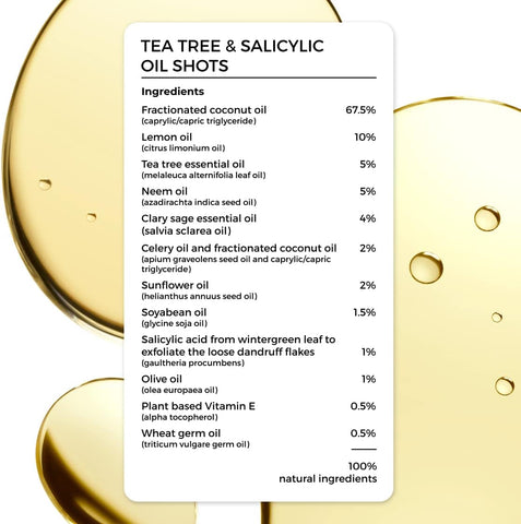 Brillaire Tea Tree & Salicylic Acid Hair Oil Shots - 8 x 6ml - Image 2