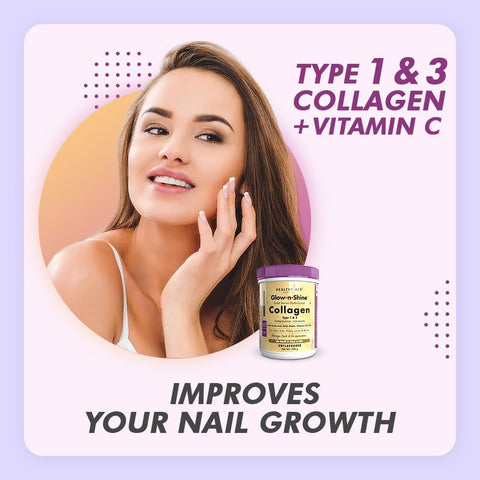 HealthyHey Collagen Gold Series Powder with Hyaluronic Acid, Biotin & Vitamin C - 200g - Image 5