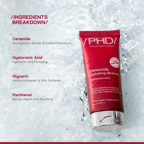 PHD Ceramide Hydrating Cleanser with Hyaluronic Acid - 100ml - Image 2