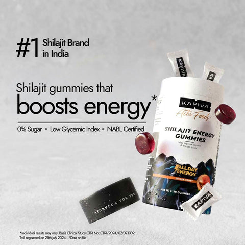Kapiva Himalayan Shilajit Gummies - Ginger Honey Flavour, 225mg Shilajit per Gummy, 30 Count - Image 3