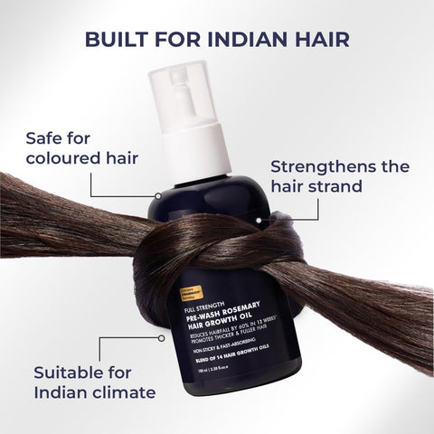 Conscious Chemist Full Strength Pre Wash Rosemary Hair Growth Oil 100 ml