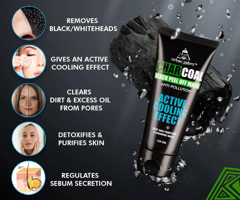 Urban Gabru Charcoal Peel Off Mask - Activated Charcoal, 60 gm - Image 3