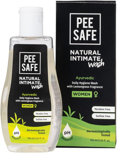 Pee Safe Natural Intimate Wash for Women - Witch Hazel & Tea Tree, 105ml
