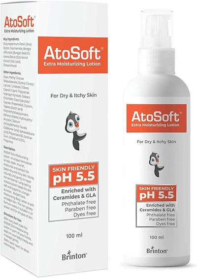 Brinton Atosoft Extra Moisturizing Baby Body Lotion with Pump - 100ml