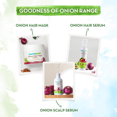 Mamaearth Onion Hair Oil & Shampoo Set - Reduces Hair Fall, 425ml - Image 6