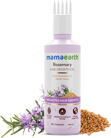 Mamaearth Rosemary Hair Growth Oil - With Methi Dana & Curry Leaves, 150ml - Image 4