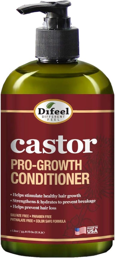 Difeel Castor Pro-Growth Conditioner - Castor Oil Enriched, 354.9ml