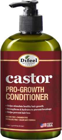 Difeel Castor Pro-Growth Conditioner - Castor Oil Enriched, 354.9ml
