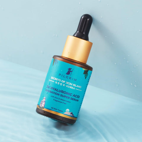 Pilgrim 2% Hyaluronic Acid Hydration Super Serum With Kiwi Extracts For Hydrated Skin For Unisex Of All Skin Types Korean Skin Care, 30ml