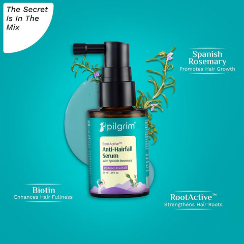 Pilgrim RootActive™ Anti-Hairfall Serum with Spanish Rosemary, 30ml - Image 4