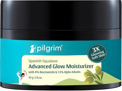 Pilgrim Squalane Glow Face Moisturizer with Niacinamide & Vitamin C - 50g