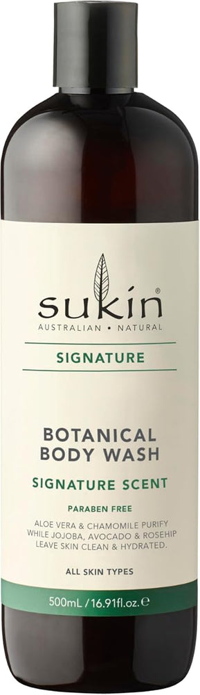 Sukin Botanical Body Wash - Signature Scent, 500ml