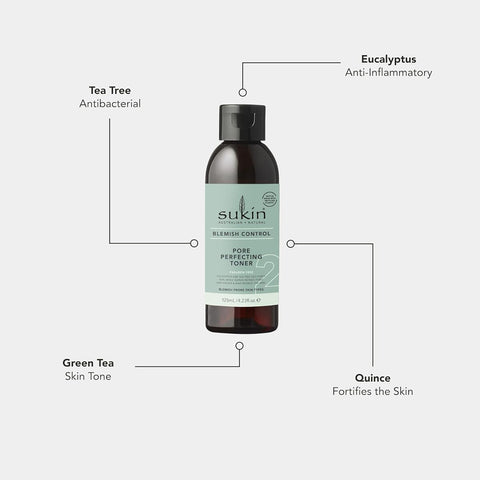 Sukin Blemish Control Pore Perfecting Toner with Eucalyptus & Tea Tree Oil - 125ml - Image 4
