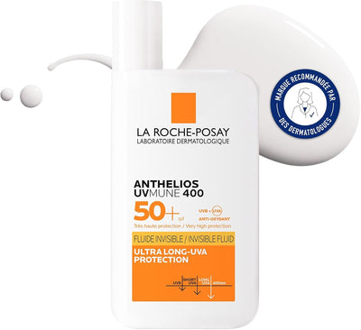 LRP Anthelios UVMune 400 SPF50+ Invisible Fluid, Fragrance-Free, 50ml