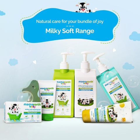 Mamaearth Milky Soft Baby Bathing Bar with Oats, Milk & Calendula - 75g x 2 - Image 7