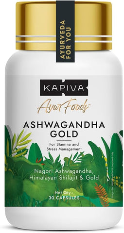 Kapiva Shilajit Gold - Herbal Ayurvedic Capsules, 60 Count