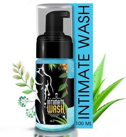 Urban Gabru Natural Intimate Wash for Men - 100ml with Tea Tree & Aloe Vera