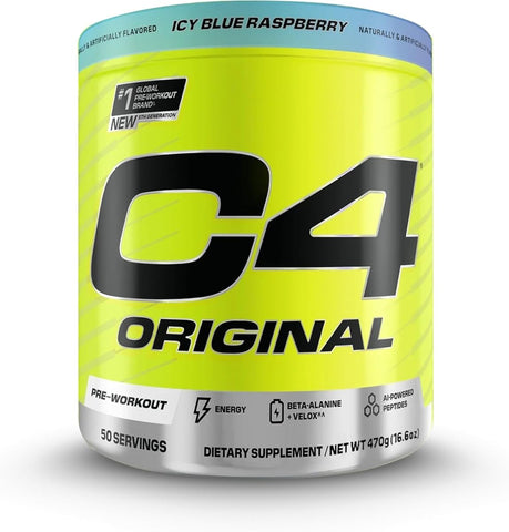 Cellucor C4 Icy Blue Raspberry Pre Workout Powder - 50 Servings