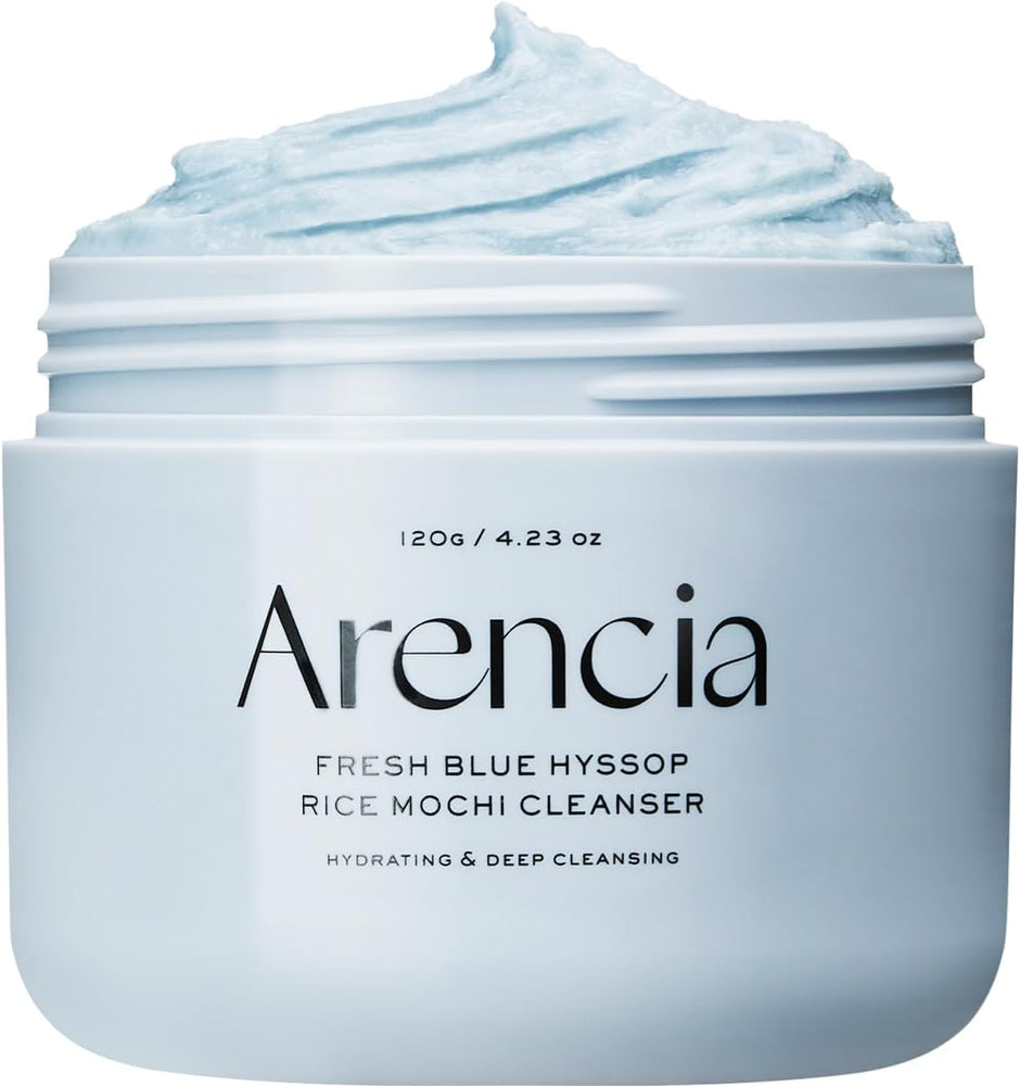 Arencia Fresh Blue Hyssop Rice Mochi Face Cleanser - Exfoliating Scrub 120g