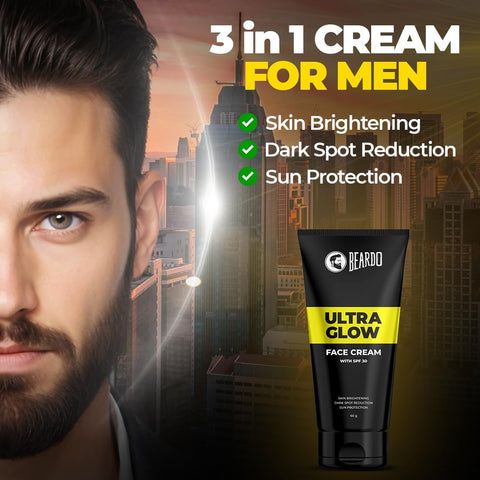 Beardo Ultraglow Face Cream 60g - All-in-One Moisturiser, SPF 30 Protection - Image 4