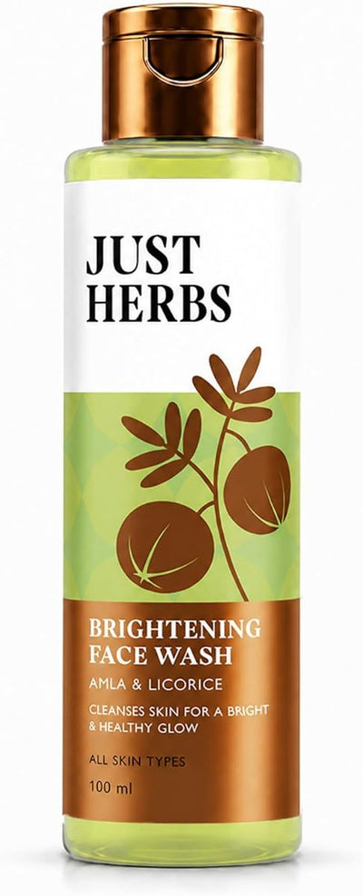 Just Herbs Face Wash with Vitamin C, Amla & Liquorice Root - 100ml