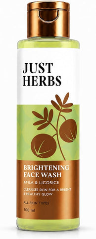 Just Herbs Face Wash with Vitamin C, Amla & Liquorice Root - 100ml
