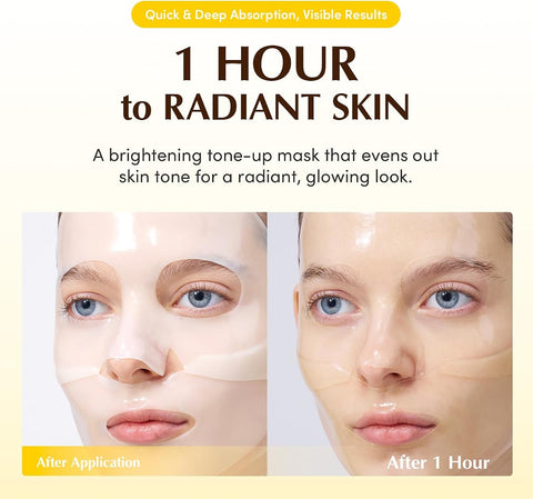 Eqqualberry Collagen Glow Up Hydrogel Mask - Niacinamide & Peptides, 4 Sheets, 30g - Image 3