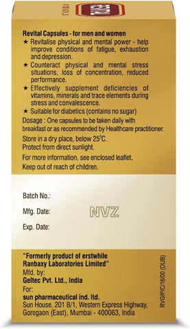 Revital Ginseng Plus Vitamins & Minerals Capsules - 30 Count - Image 5