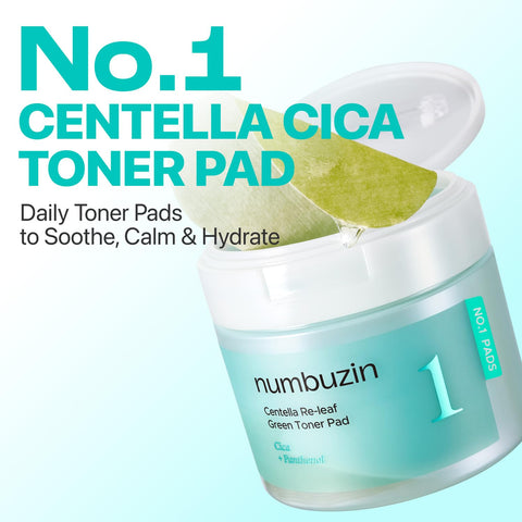 NUMBUZIN NO.1 CENTELLA RE-LEAF GREEN TONER PAD 190ML (70PADS)