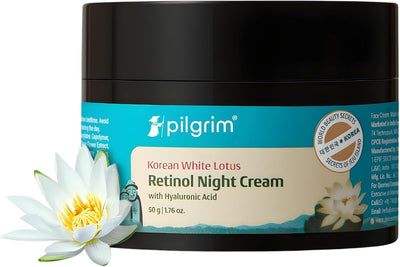 Pilgrim Retinol Night Cream with Vitamin C & Hyaluronic Acid - 50g